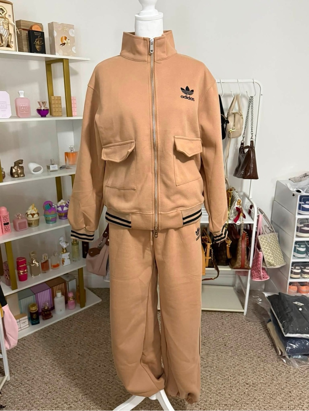 Adidas Women's TanTrack Jacket & Pants Set